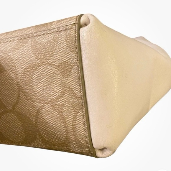 Coach Mini Christie Carryall Satchel Handbag Zip Top Closure Leather Trim F58291 - Picture 6 of 9